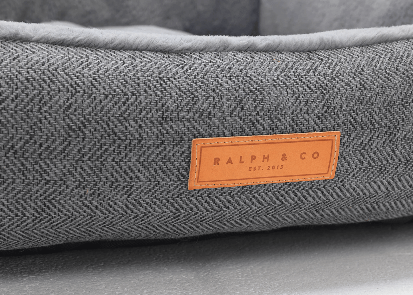 “Balmoral” Herringbone Nest Dog Bed – by Ralph & Co