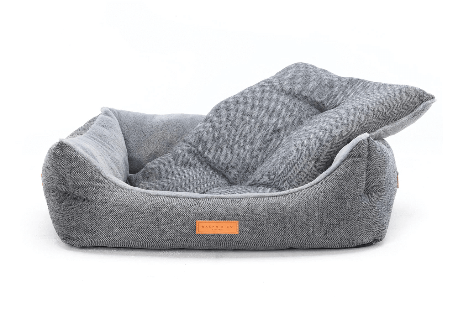 “Balmoral” Herringbone Nest Dog Bed – by Ralph & Co